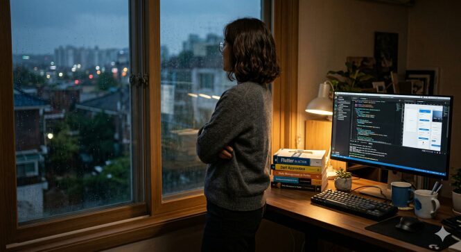 1인 앱 개발 중인 비전공자 개발자 플러터